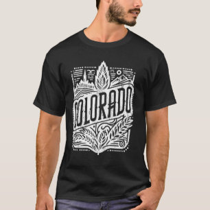 Colorado Baseball Fan T-Shirt Vintag Rocky Mountai