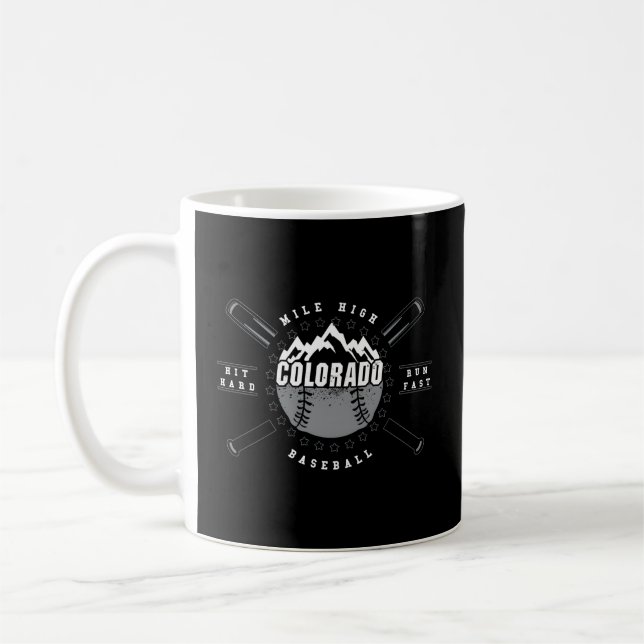 Colorado Baseball Rocky Mountains Kaffeetasse (Links)