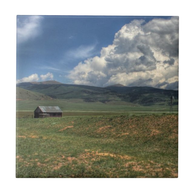 Colorado-Bauernhof Fliese (Vorderseite)