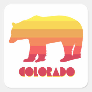 Colorado Bear Quadratischer Aufkleber