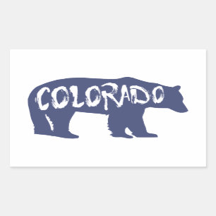 Colorado Bear Rechteckiger Aufkleber