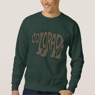Colorado Bear Shape Typografie Colorado Wild Sweatshirt