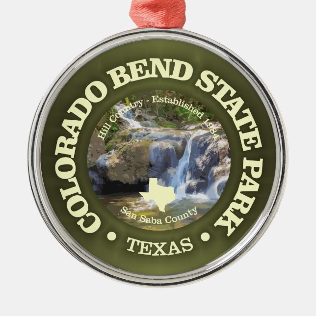 Colorado Bend SP Ornament Aus Metall (Vorne)