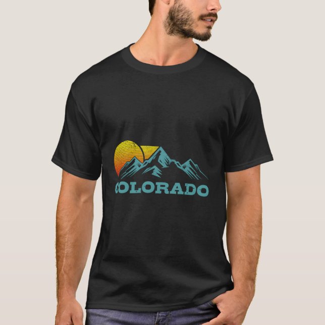 Colorado Berge Skiwandern T-Shirt (Vorderseite)