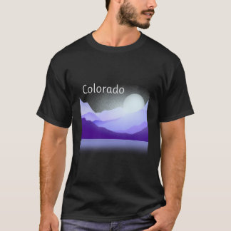 Colorado-Bergkulisse Lila T-Shirt