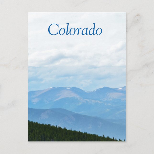 Colorado Bergkulisse Postkarte (Vorderseite)