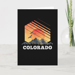 Colorado Bergsonnenuntergang USA Amerika Geschenke Karte