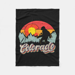 Colorado Bergwandern Bigfoot Camping Retro 80er Ja Fleecedecke