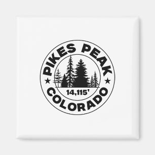 Colorado Bergwandern Vintage Pikes Peak Magnet
