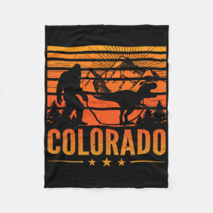 Colorado Bigfoot Berg Dinosaur Bigfoot Camping Fleecedecke