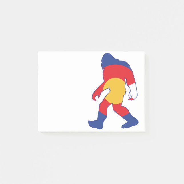 Colorado-Bigfoot Post-it Klebezettel (Vorderseite)