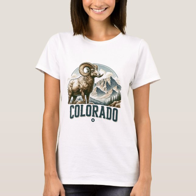 Colorado, Bighornschaf aus Rocky Mountain, T-Shirt (Vorderseite)