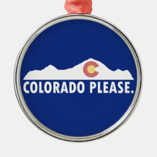 Colorado Bitte Silbernes Ornament