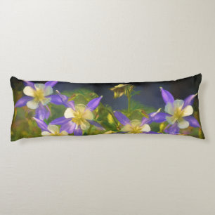 Colorado Blue Columbine Painting - Original Art Seitenschläferkissen