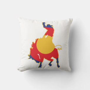 Colorado Bucking Bronco Cowboy Kissen