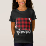 Colorado Buffalo Kariert #Homesick Christmas Santa T-Shirt<br><div class="desc">Colorado Buffalo Kariert #Homesick Christmas Weihnachtsmannmütze Staat</div>