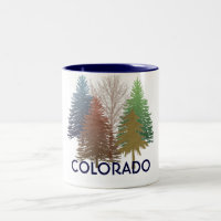 Colorado bunter Bäume Kaffee Tasse