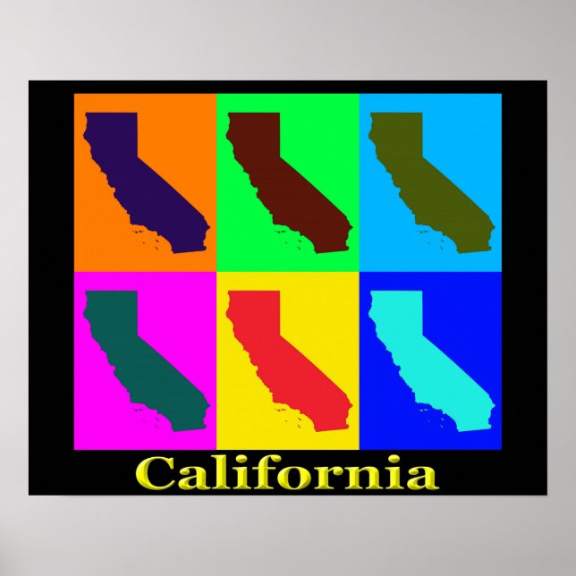 Colorado California Staat Pop Poster (Vorne)