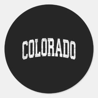 Colorado Co Athletic Sports Runder Aufkleber