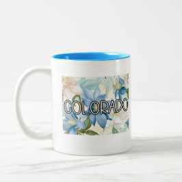 Colorado Columbine Blume Zweifarbige Tasse