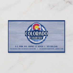 Colorado Country-Bikkarten Visitenkarte