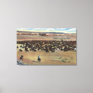 Colorado - Cowboy-Rundung Leinwanddruck