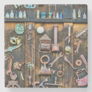 Colorado, Crested Butte. Antiksammlung Steinuntersetzer