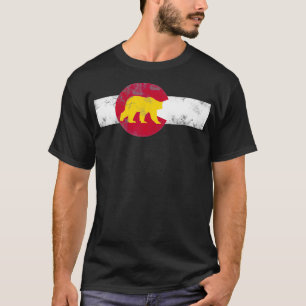 Colorado Day State Flag Bärenberg Denver Hiki T-Shirt