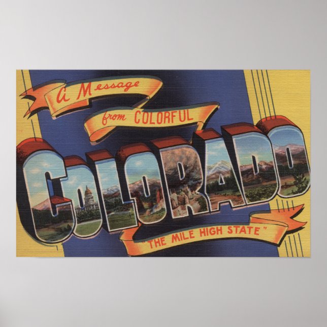 Colorado (Der Mile-High-Staat) Poster (Vorne)