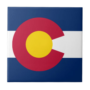 Colorado: Die Centennial-Flagge der US-Bundesstaat Fliese