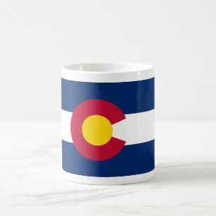 Colorado: Die Centennial-Flagge der US-Bundesstaat Kaffeetasse