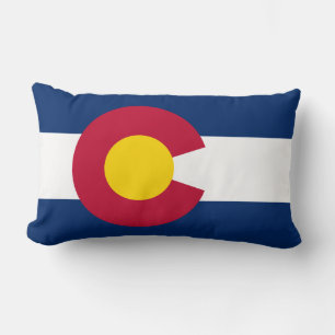 Colorado: Die Centennial-Flagge der US-Bundesstaat Lendenkissen