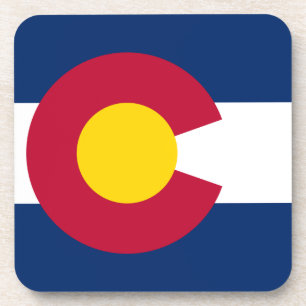 Colorado: Die Centennial-Flagge eines US-Bundessta Getränkeuntersetzer
