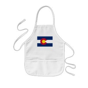 Colorado: Die Centennial-Flagge eines US-Bundessta Kinderschürze