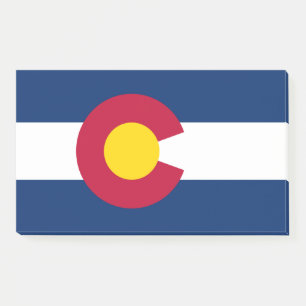 Colorado: Die Flagge des hundertjährigen US-Bundes Post-it Klebezettel
