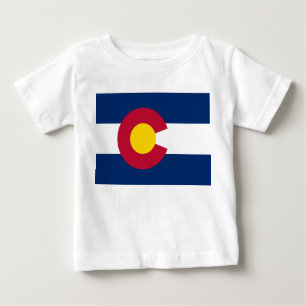 Colorado: Die hundertjährige US-Staatsflagge Baby T-shirt