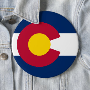Colorado: Die hundertjährige US-Staatsflagge Button