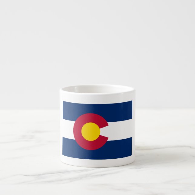 Colorado: Die hundertjährige US-Staatsflagge Espressotasse (Vorderseite)
