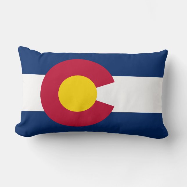 Colorado: Die hundertjährige US-Staatsflagge Lendenkissen (Vorderseite)
