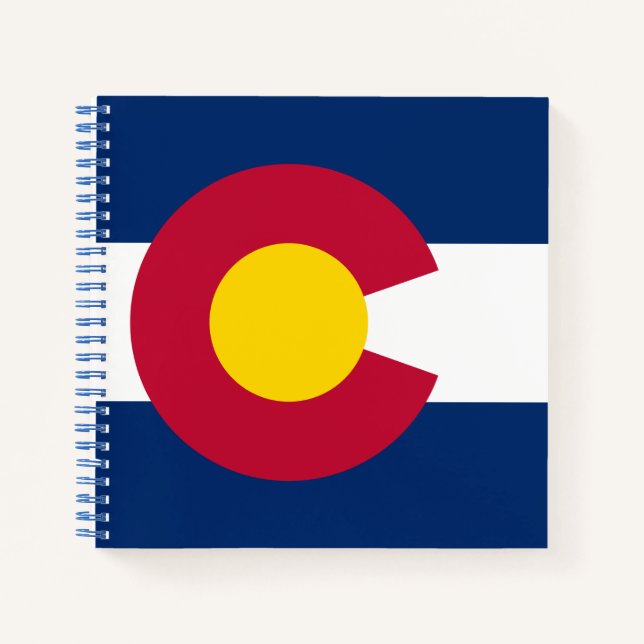Colorado: Die hundertjährige US-Staatsflagge Notizbuch (Vorderseite)