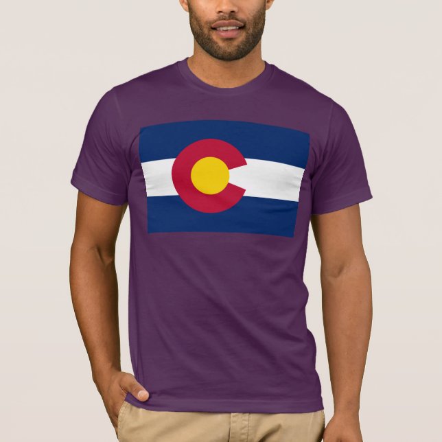 Colorado: Die hundertjährige US-Staatsflagge T-Shirt (Vorderseite)