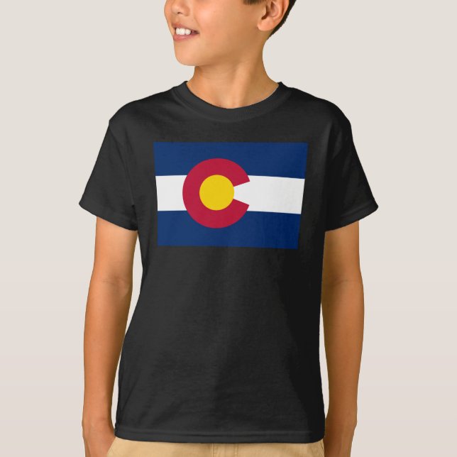 Colorado: Die hundertjährige US-Staatsflagge T-Shirt (Vorderseite)