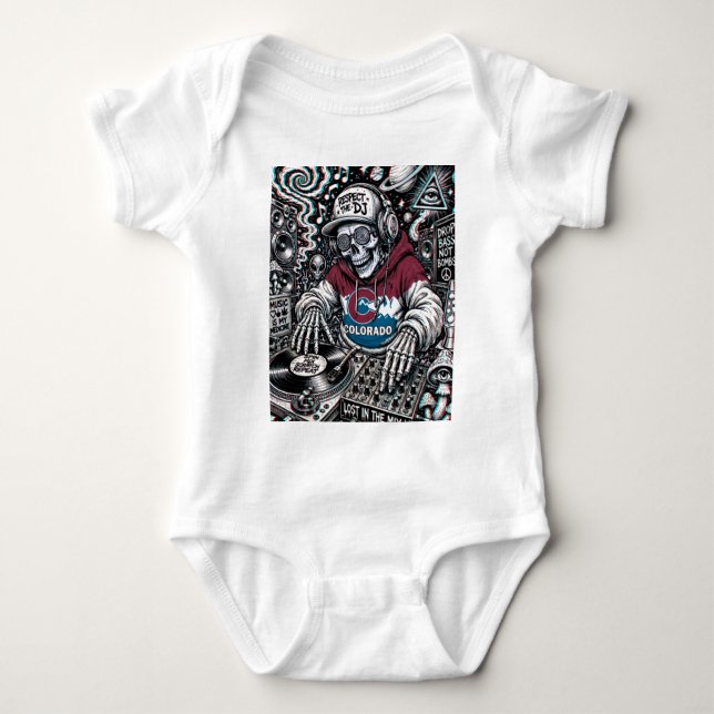 Colorado Dj Baby Jersey Body Strampler (Vorderseite)