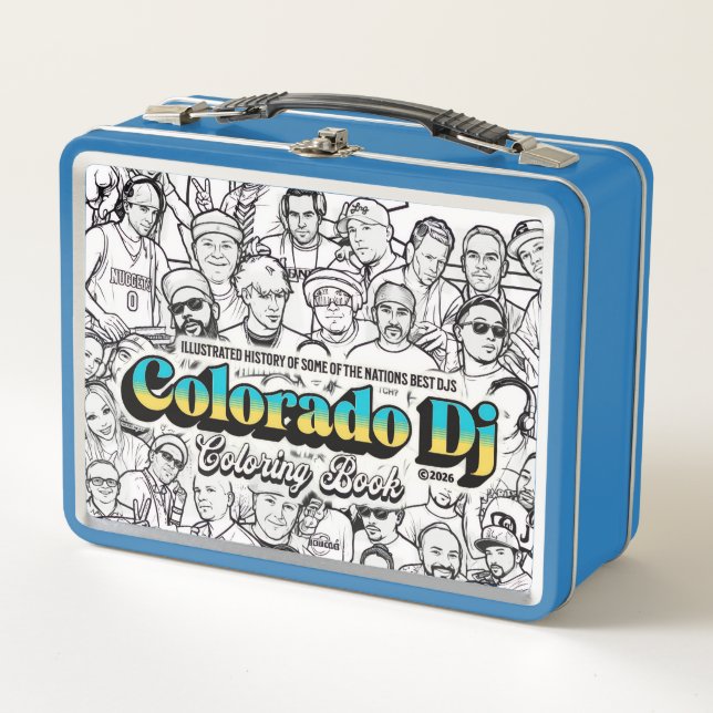 Colorado Dj Malbuch Binder Metall Brotdose (Vorderseite)