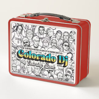 Colorado Dj Malbuch Metall-Lunchbox Metall Brotdose