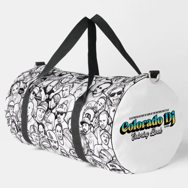 Colorado DJs Malbuch-Tasche Duffle Bag (Linke Ecke)