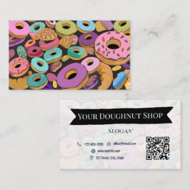 Colorado Doughnut Shop Bäckerei Einfache Visitenka Visitenkarte