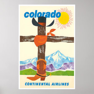 Colorado-Druck Western Art Cowboy-Plakat Poster