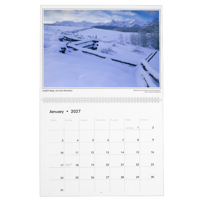Colorado Ed-Yoenskys Kalender (Jan 2027)