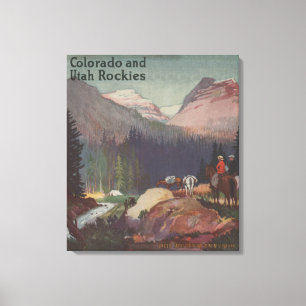 Colorado-Eisenbahn-förderndes Plakat Leinwanddruck